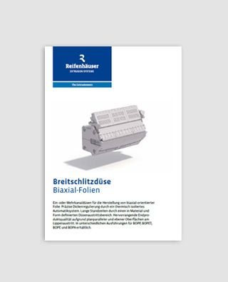 Breitschlitzdüse Biaxial-Folien (DE)
