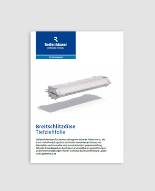 Breitschlitzdüse Tiefziehfolie (DE)