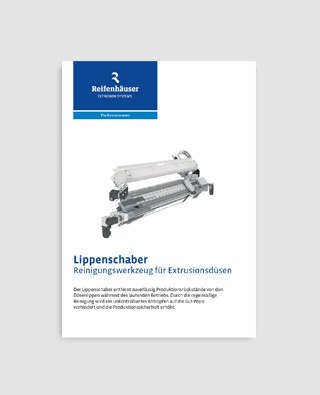 Lippenschaber - Reinigungswerkzeug für Extrusionsdüsen (DE)
