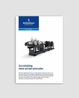 Co-rotating twin screw extruder